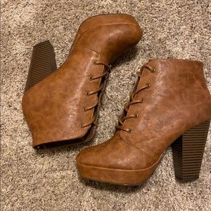 Brown booties